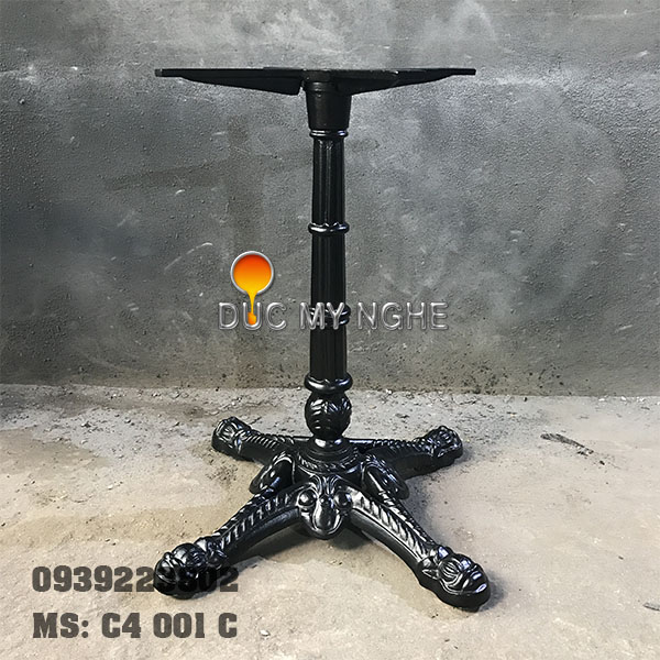 Bàn cafe 4 chân đâu lân đế lớn C4 001 C h1